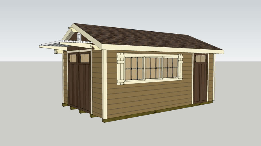 10x16 Storage Shed 3d Warehouse