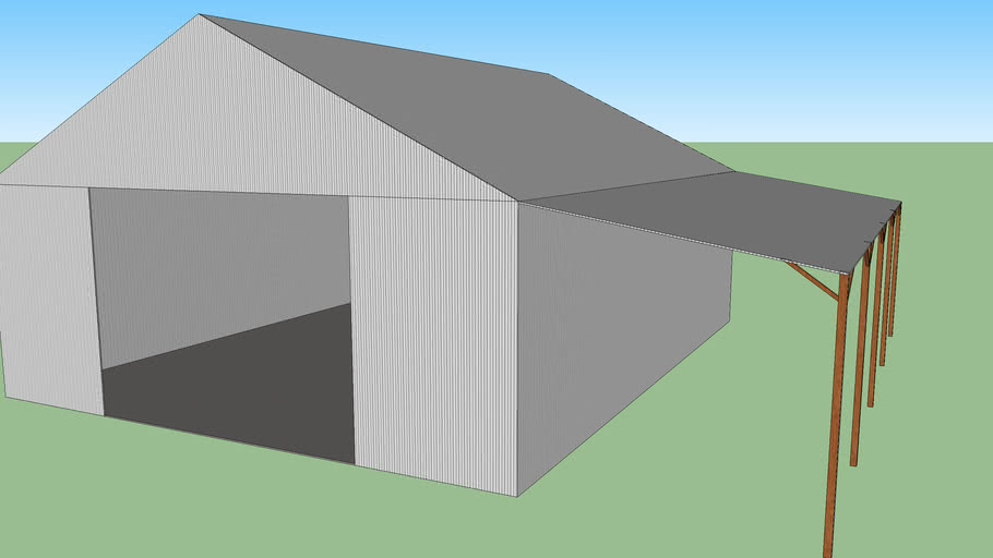 Small Shed w/ Lean-To | 3D Warehouse