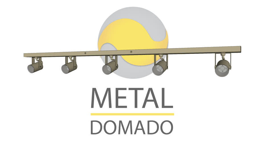 Metal Domado | Mini Spot Redondo com Cinco #11358