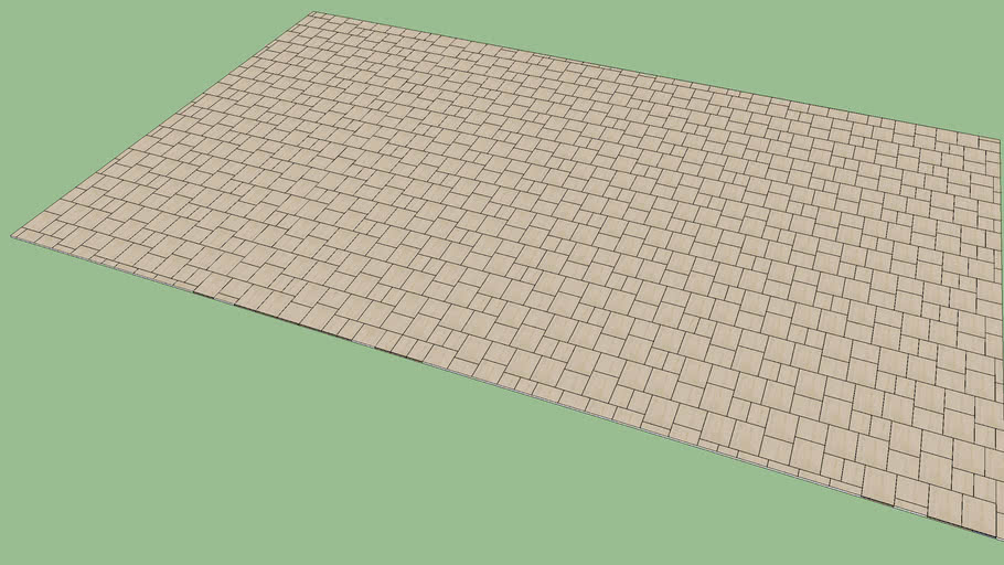 Silver Creek Travortine Kasota P4 Patio 3D Warehouse