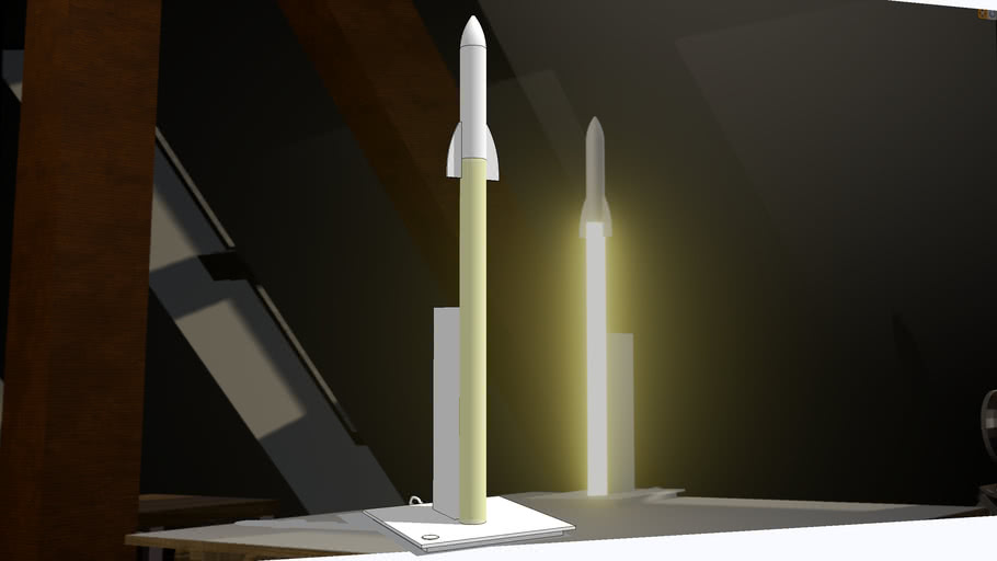 rocket bedside lamp