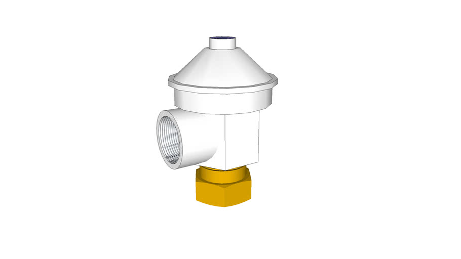 Gas Service Pressure Regulator Domestic Supply 3D Warehouse