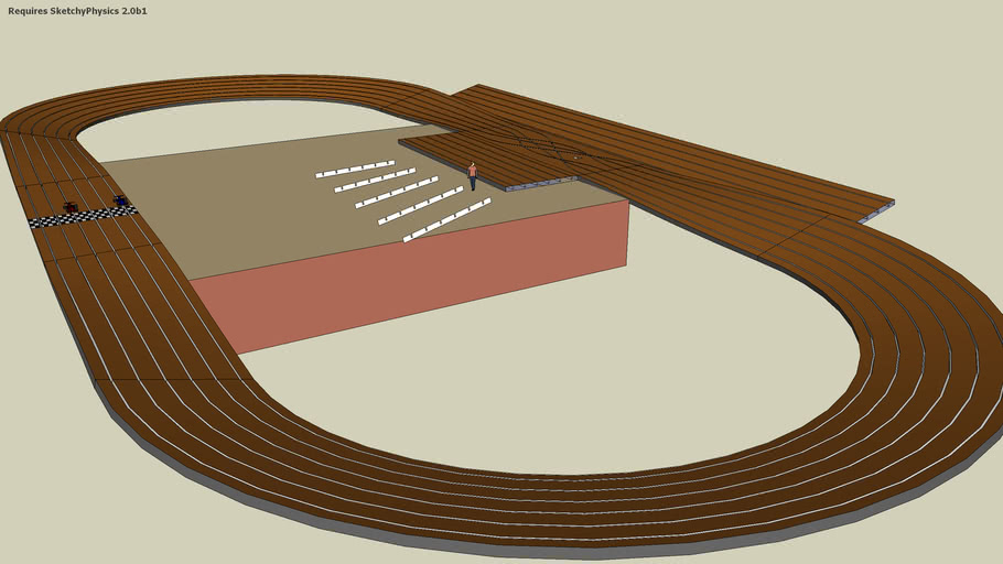 oval slot car track