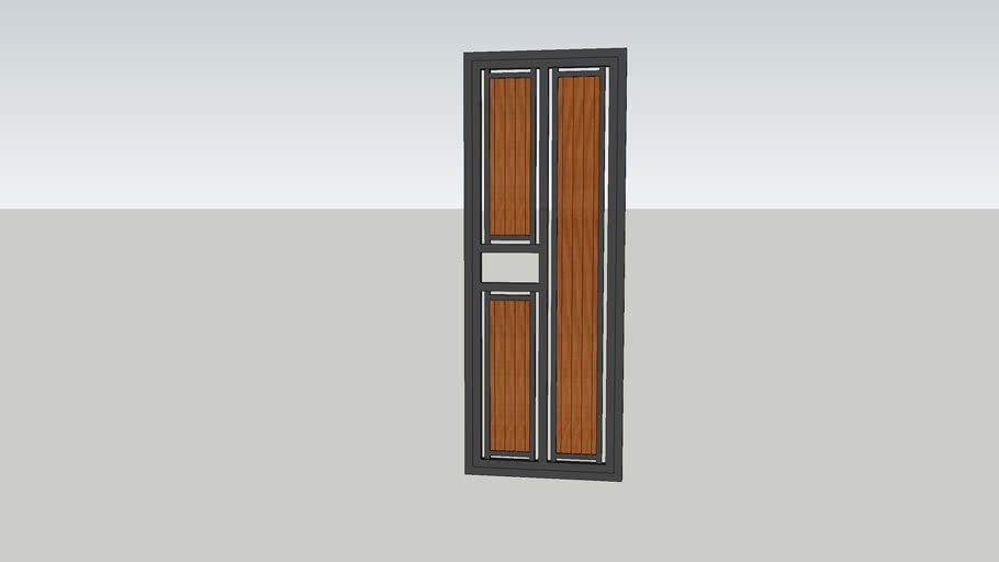  pintu  besi panel kayu  palet  3D Warehouse