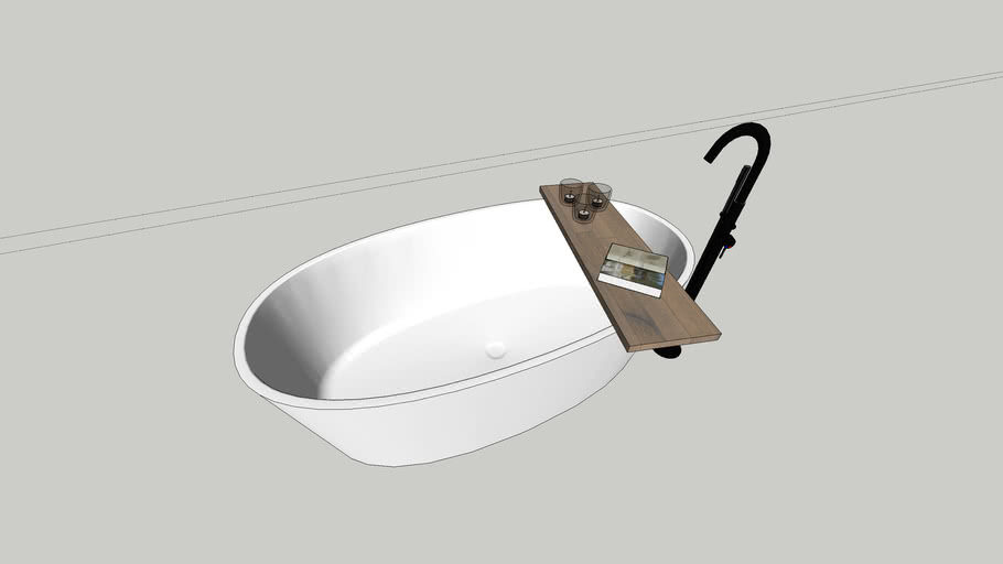 Freestanding bath setup 3D Warehouse