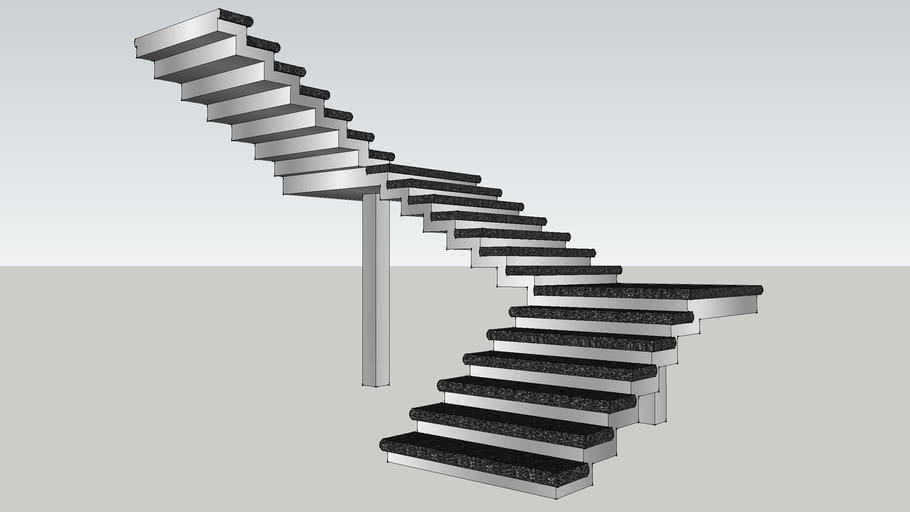 modern stairs | 3D Warehouse