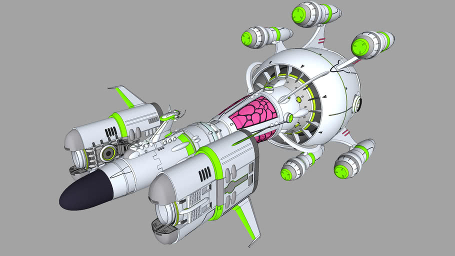 バッフ クラン宇宙軍制式亜空間巡航戦艦 グラム ザン 3d Warehouse