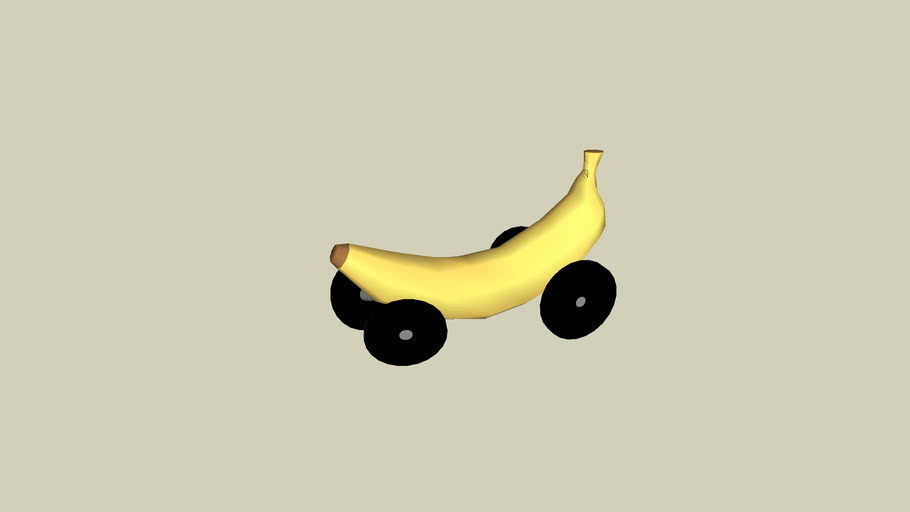 banana car 3D Warehouse
