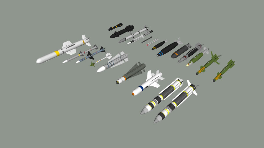 US_AIRFORCE+Bombs+rockets+and+missiles 3D Warehouse