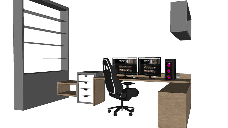 Computer Table Design 2 3D Warehouse