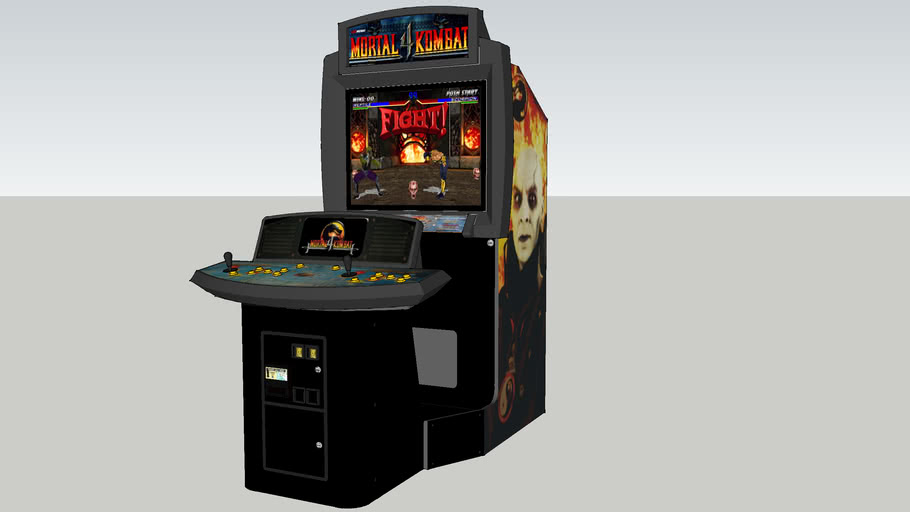 Mortal Kombat 4 Arcade Showcase Cabinet 3d Warehouse