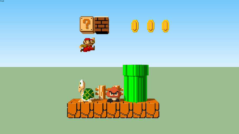 3d 8 Bit Mario 3d Warehouse