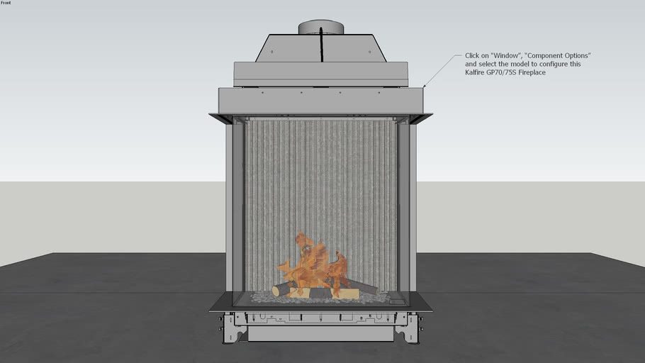 Kalfire GP70/75S Fireplace