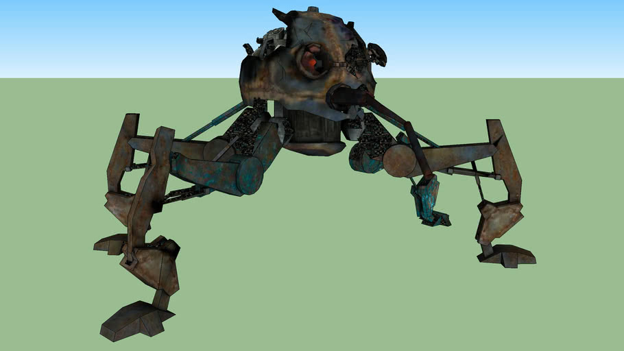 destroyed old Dwarf spider droid | 3D Warehouse