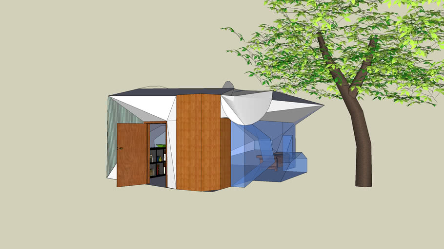 Modern relaxation building | 3D Warehouse