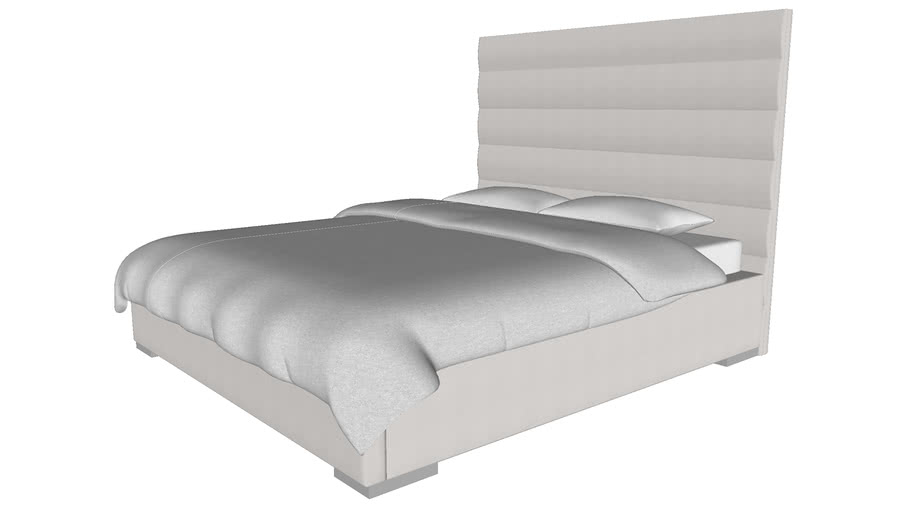 Prince Cal King Bed In Pearl Gray Eco, Modloft Prince King Bed