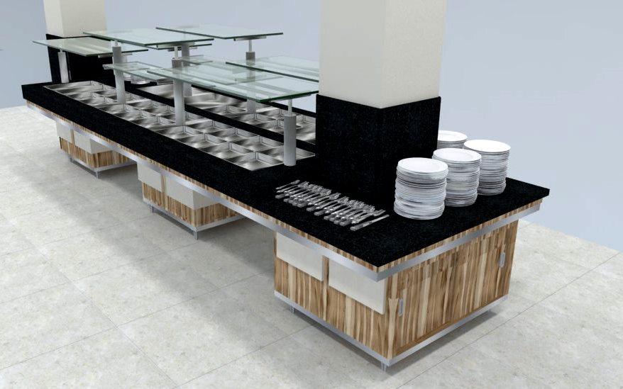 001 até 012 Mesa Self Service 3D Warehouse