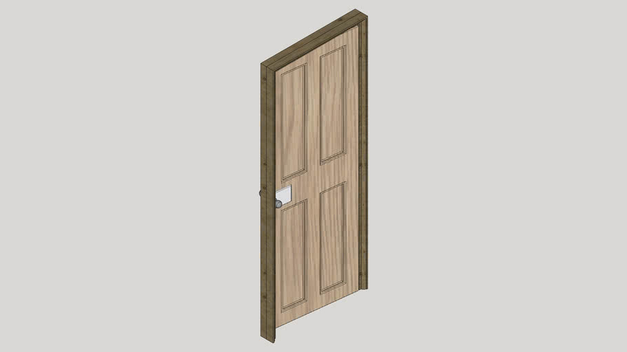 4 Panel Door | 3D Warehouse