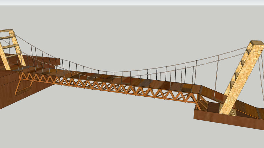 Model bridge design 3D Warehouse