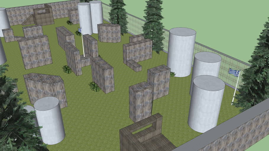 Airsoft Paintball Field 3D Warehouse