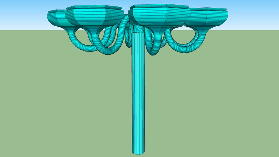 Blue lamp benz 3D Warehouse