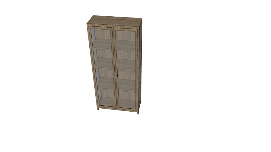 MORRIS ASH GREY BOOKCASE CREATE AND BARREL VITRINA LIBRERO 3D Warehouse