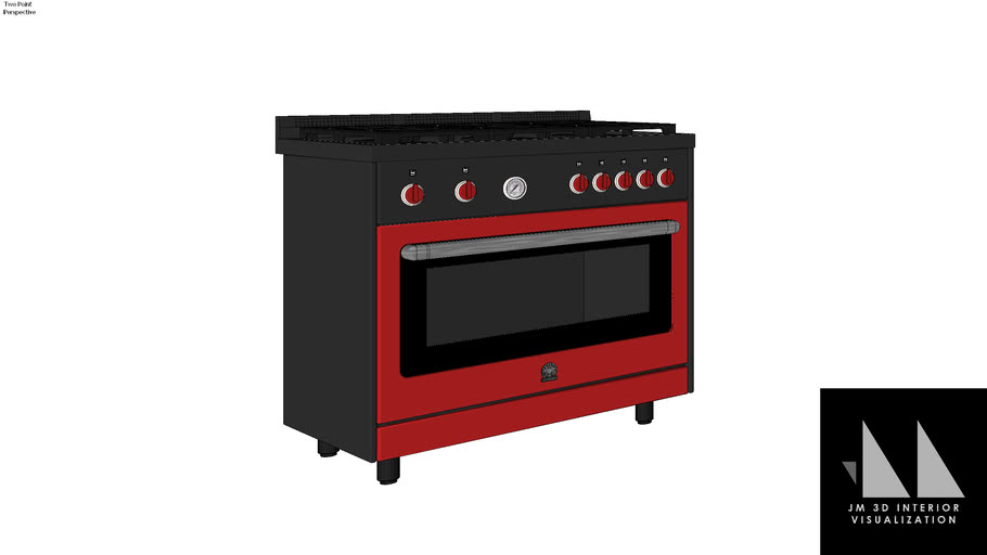 La Germania 90 5Burners Gas Oven BX RIS95L 71 B XR.skp 3D Warehouse