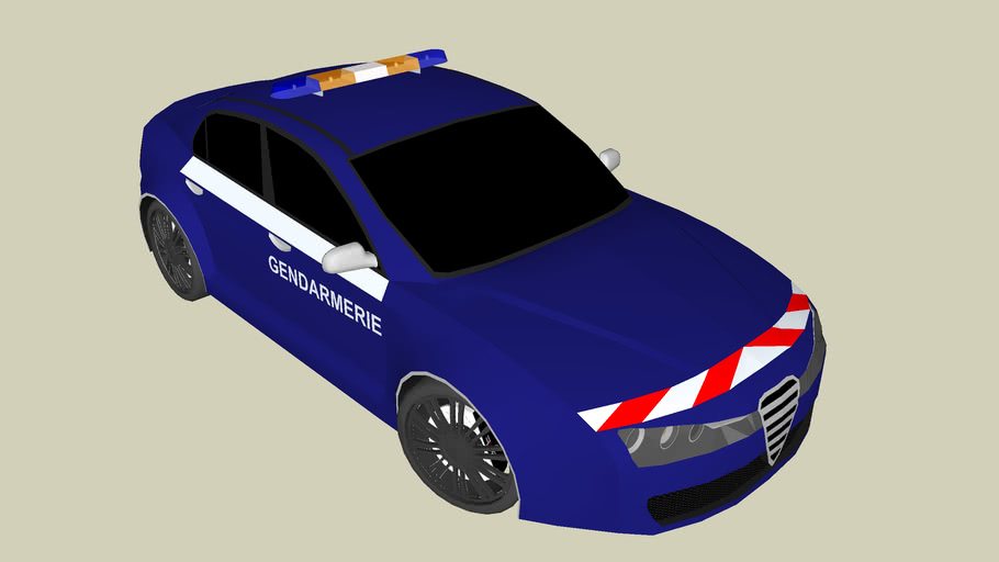 French Gendarmerie Patrol Alfa Romeo 159 