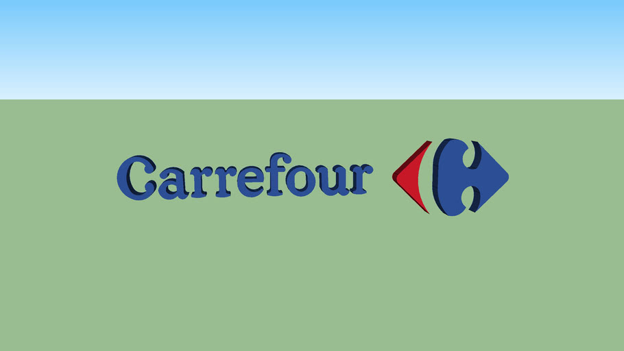 Logo 3d Carrefour 3d Warehouse