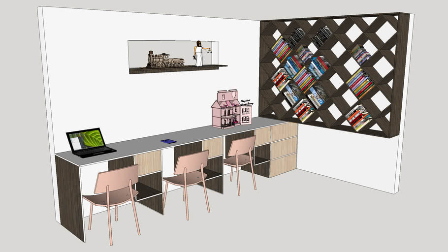 Modern Library 3D Warehouse