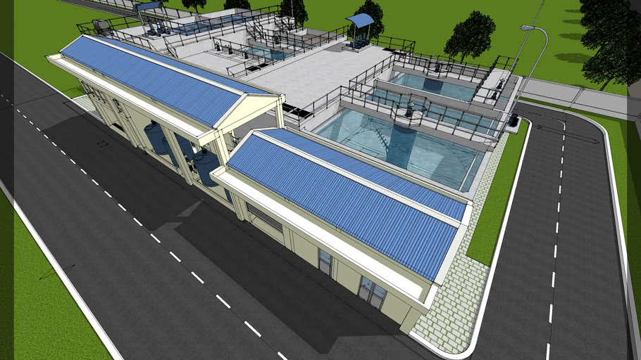 Water Treatment Plan 3D Warehouse