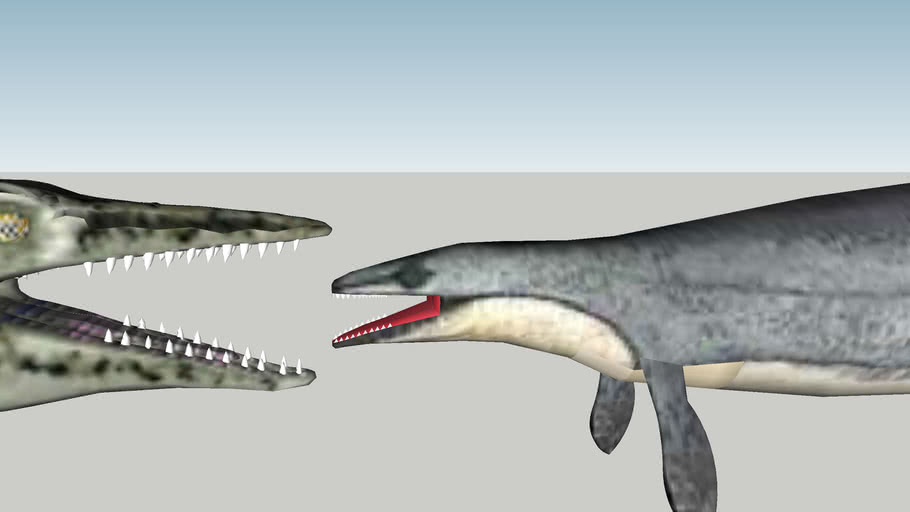 basilosaurus vs mosasaurus 3D Warehouse