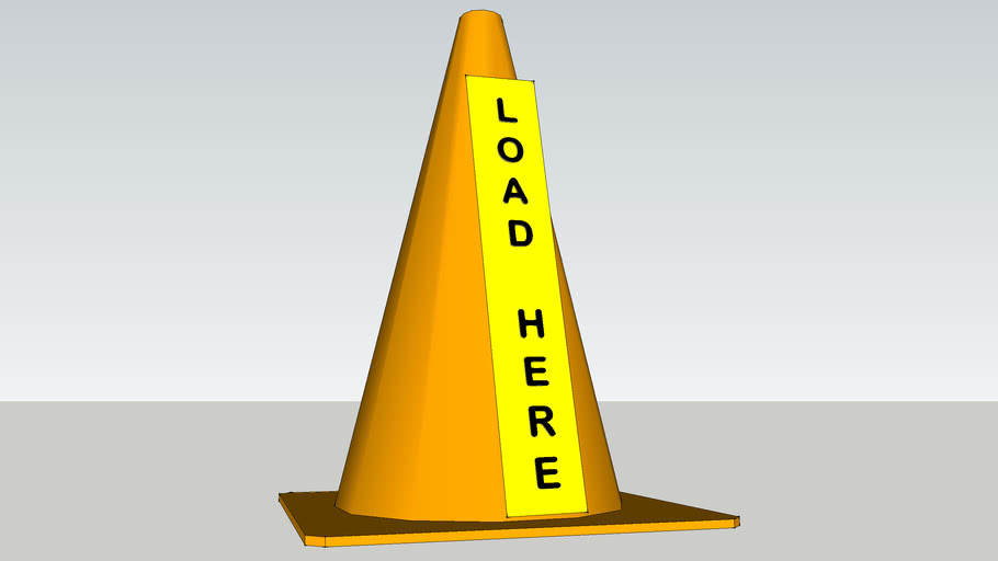 Load Here Cone | 3D Warehouse