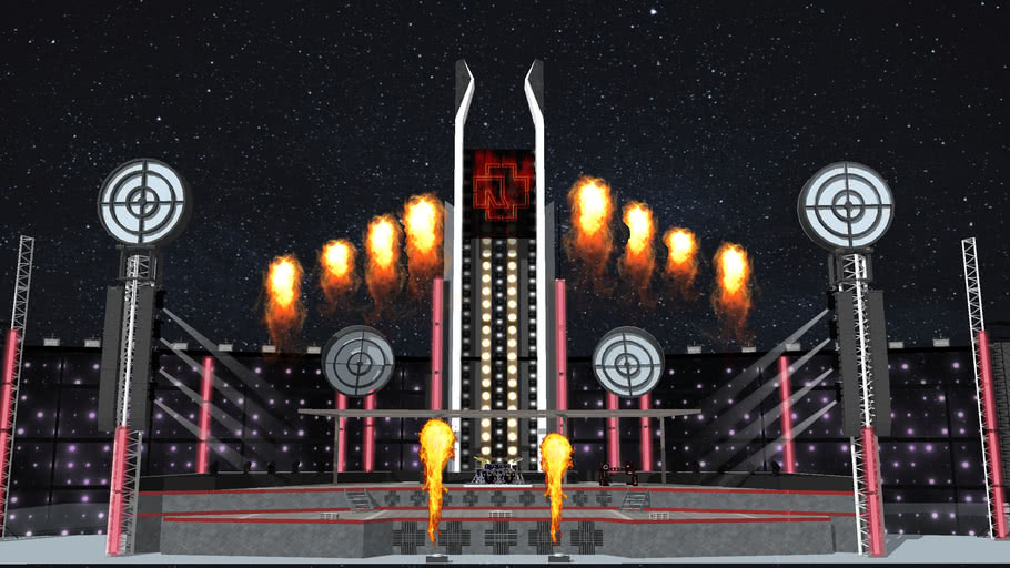 Rammstein Stage, StadiumTour 2019 3D Warehouse
