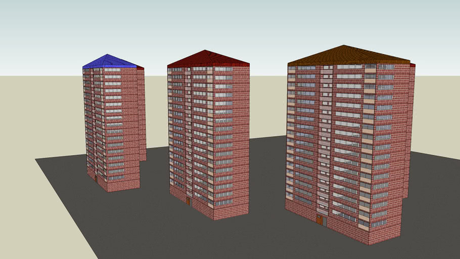 Radnor Park Housing Estate, Clydebank, Glasgow 3D Warehouse