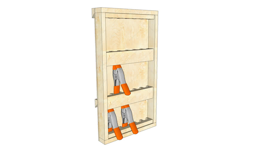 Spring Clamp Rack 3D Warehouse