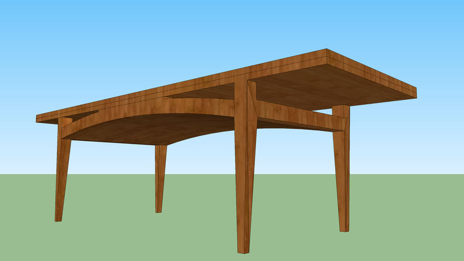 table basse vintage scandinave | 3D Warehouse