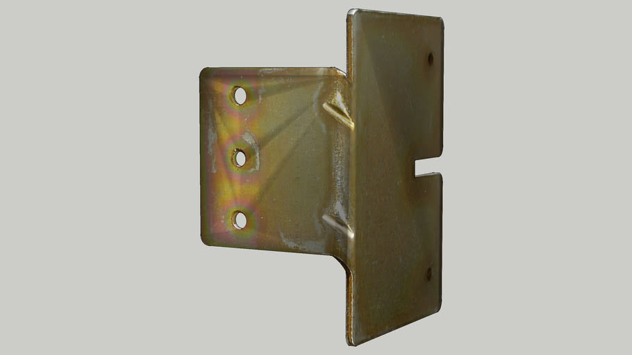 Johnson Hardware jamb bracket Pocket door assembly Part511588 3D