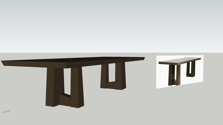 Holly Hunt Broadway Dining Table 3d Warehouse