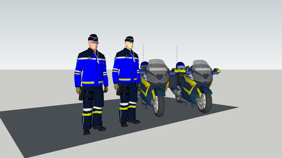 Gendarmerie Motards 3d Warehouse