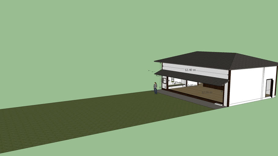 Kyudojo japanese archery range 3D Warehouse