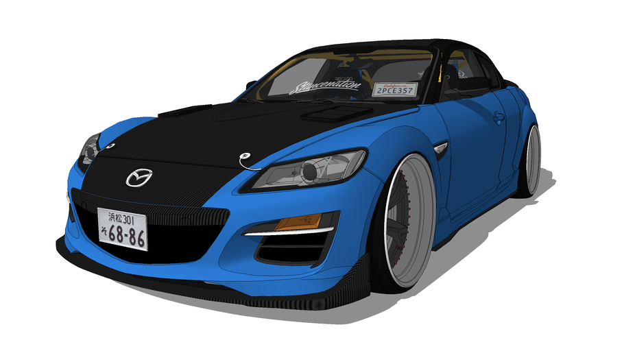 Mazda rx8 3d model