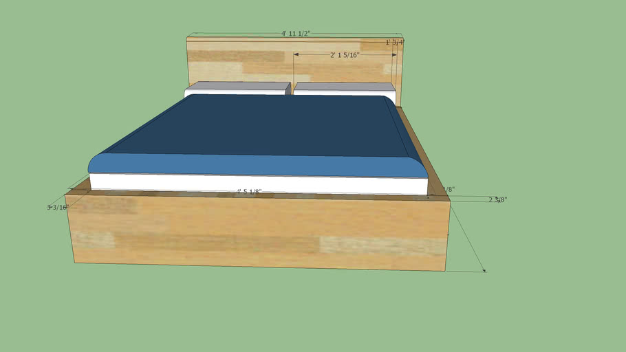 malm bed mattress size