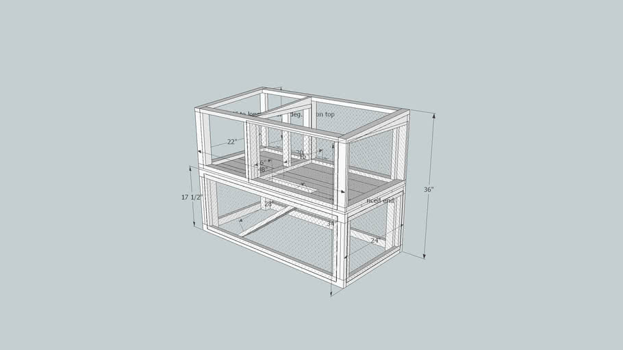 Rabbit hutch base frame 3D Warehouse