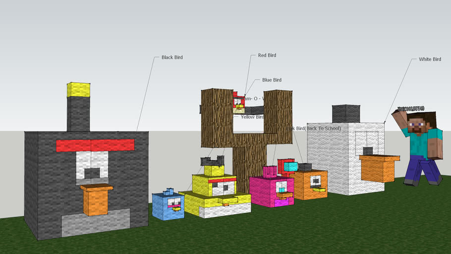 Angry Birds Minecraft Mod 3d Warehouse