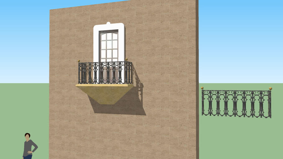 Balcony railing 3D Warehouse