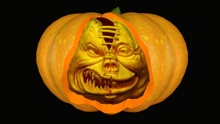 Halloween carved pumpkin 3D Warehouse