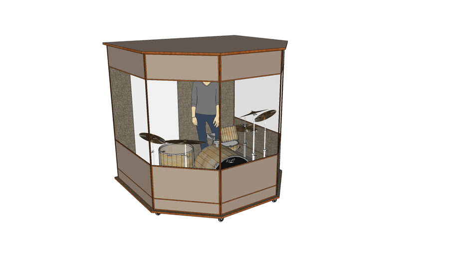 Simple Drum Set Enclosure 3D Warehouse