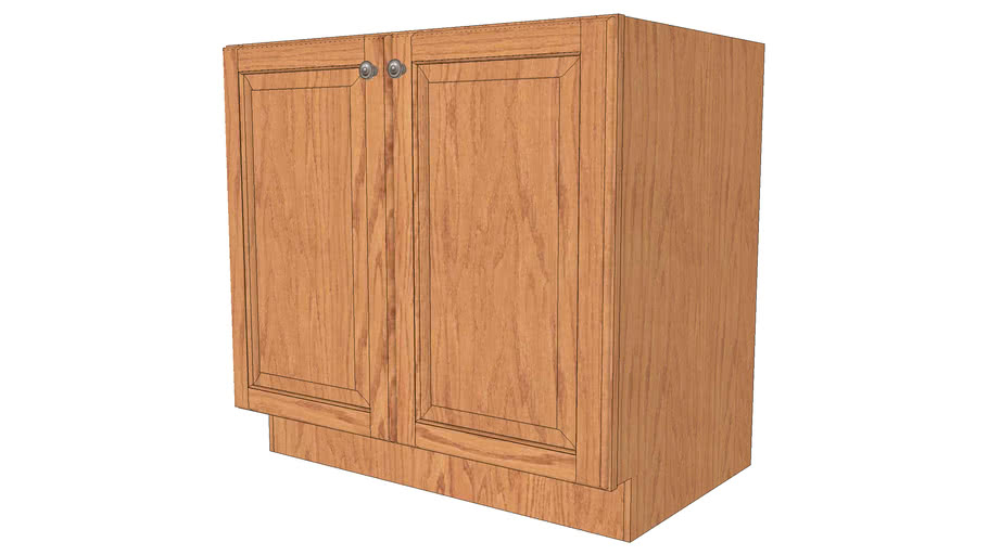 Base Cabinets Piermont Square Full Oak Honey Spice By Kraftmaid