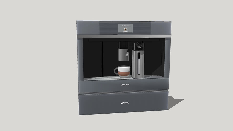 SMEG (Linea) coffee machine 45cm CMS4104 + lade 15 cm 3D Warehouse